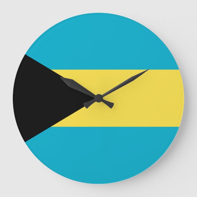 Grande Horloge Ronde Drapeau Bahamas (Recto)