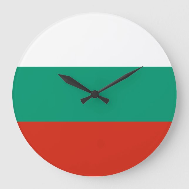 Grande Horloge Ronde Drapeau Bulgarie (Recto)