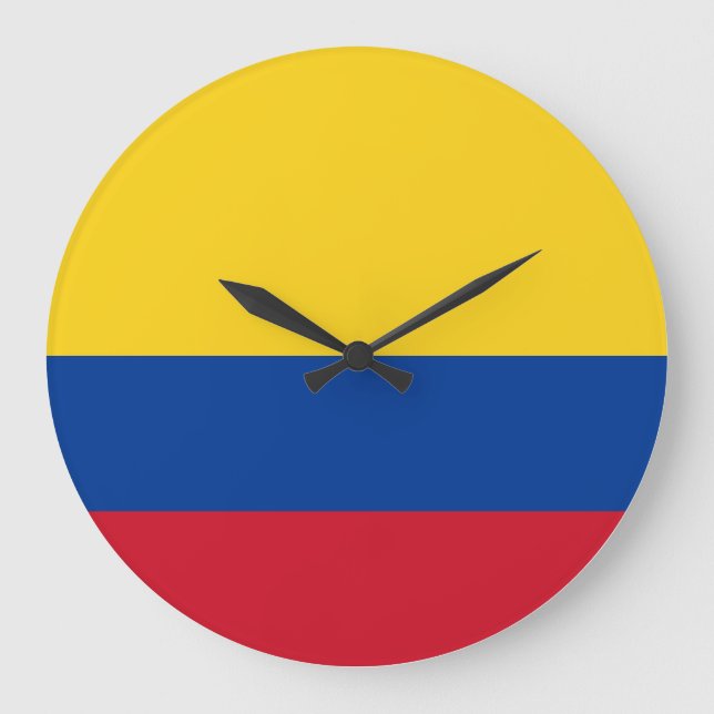 Grande Horloge Ronde Drapeau Colombie (Colombie) (Recto)