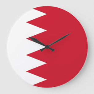 Grande Horloge Ronde Drapeau de Bahreïn