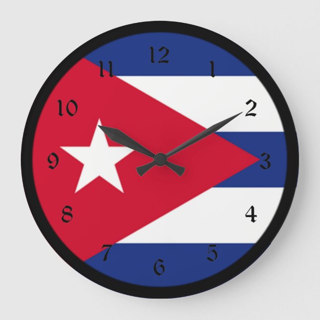 Grande Horloge Ronde  Drapeau de Cuba (Recto)
