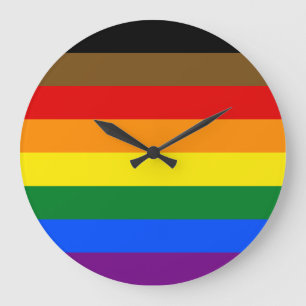 Grande Horloge Ronde Drapeau de la fierté LGBTQ de Philadelphie
