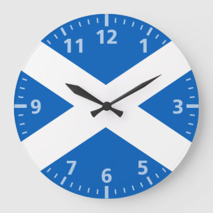 Grande Horloge Ronde Drapeau de l'Ecosse