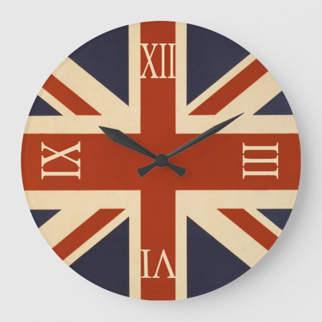 Grande Horloge Ronde Drapeau de l'Union britannique (Recto)