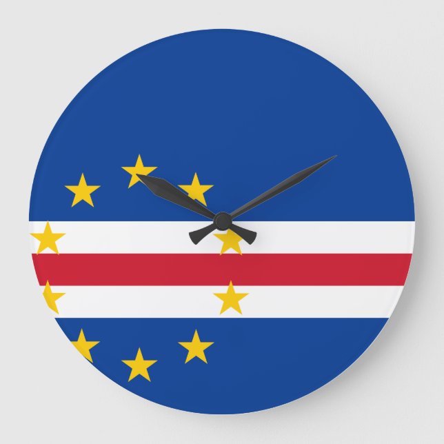 Grande Horloge Ronde Drapeau du Cap-Vert (Recto)