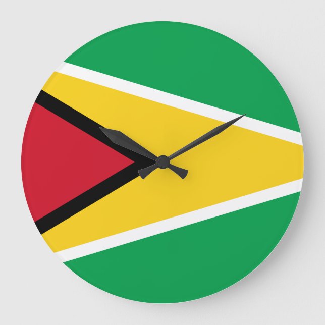 Grande Horloge Ronde Drapeau du Guyana (Guyana) (Recto)