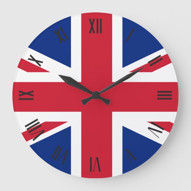 Grande Horloge Ronde Drapeau du Royaume-Uni (Recto)