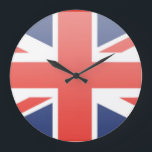 Grande Horloge Ronde Drapeau du Royaume-Uni<br><div class="desc">cadeaux en soutien à votre patrimoine</div>