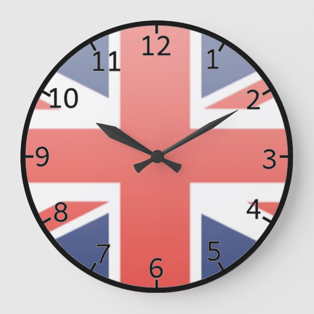 Grande Horloge Ronde Drapeau du Royaume-Uni (Recto)