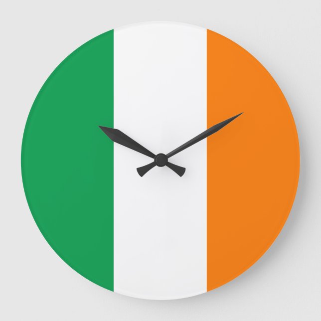 Grande Horloge Ronde Drapeau irlandais (Recto)