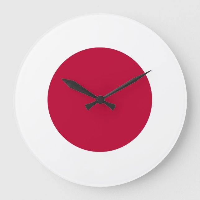 Grande Horloge Ronde Drapeau japonais (Recto)