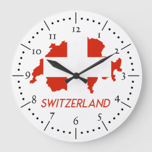 Grande Horloge Ronde Drapeau national suisse