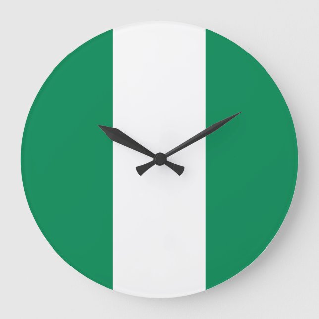 Grande Horloge Ronde Drapeau nigérian (Recto)