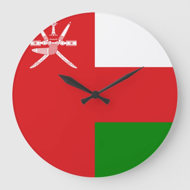 Grande Horloge Ronde Drapeau Oman (Recto)