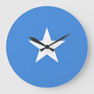 Grande Horloge Ronde Drapeau somalien
