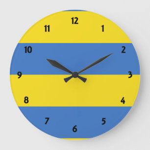 Grande Horloge Ronde drapeau ukrainien