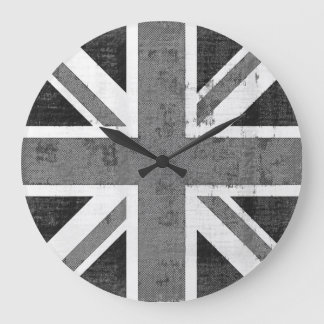 Grande Horloge Ronde Drapeau vintage Royaume-Uni 3