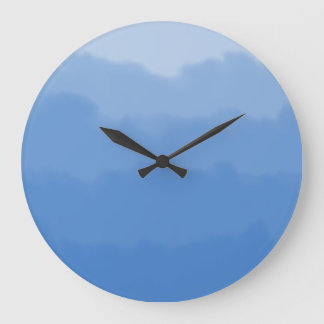 Grande Horloge Ronde Dreamy blue sky gradient 