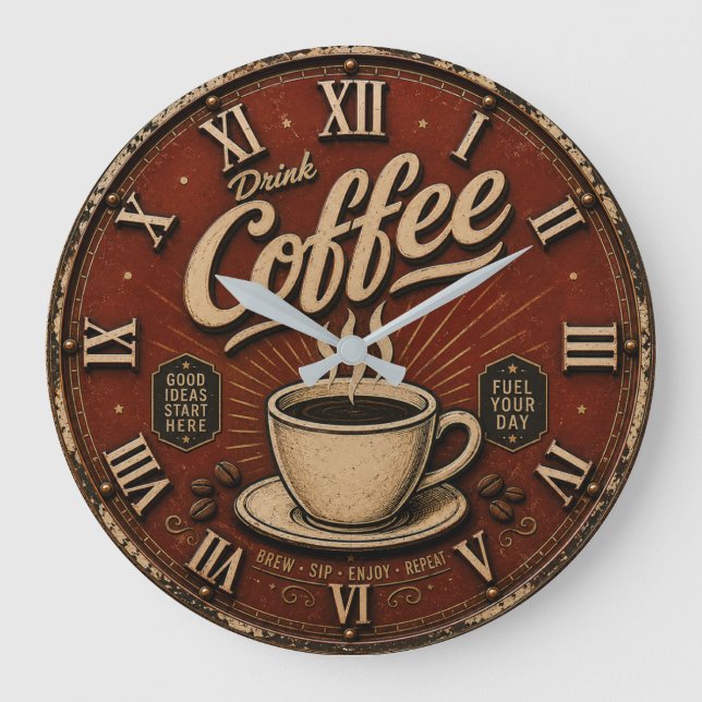 Grande Horloge Ronde Drink Coffee (Recto)