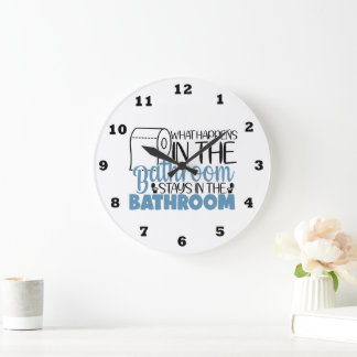 Grande Horloge Ronde Drôle ce qui se passe dans l'art des mots dans la
