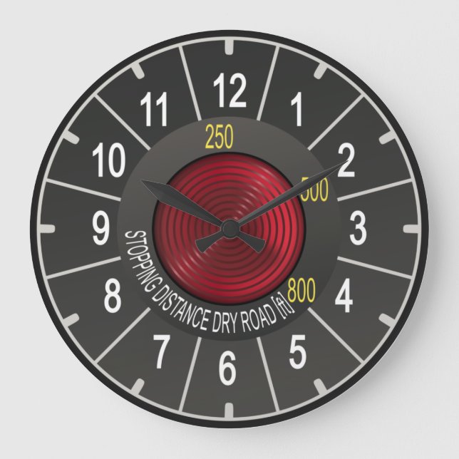 Grande Horloge Ronde DS Style Clock (Recto)