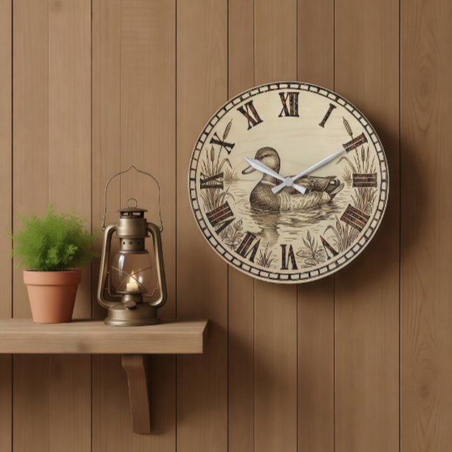 Grande Horloge Ronde Duck Pond Wall Clock  (Créateur téléchargé)