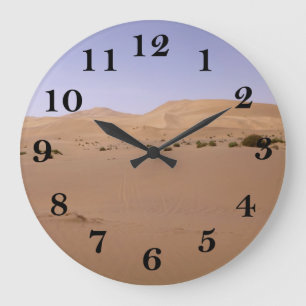 Grande Horloge Ronde Dune de sable de Gobi