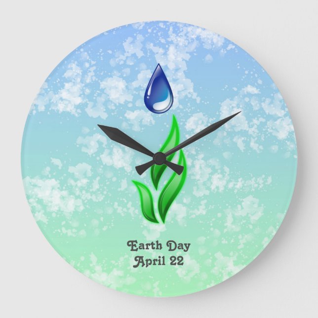 Grande Horloge Ronde Earth Day Large Clock (Recto)