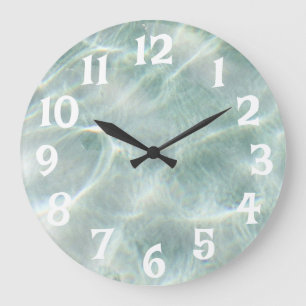 Grande Horloge Ronde Eau De La Piscine