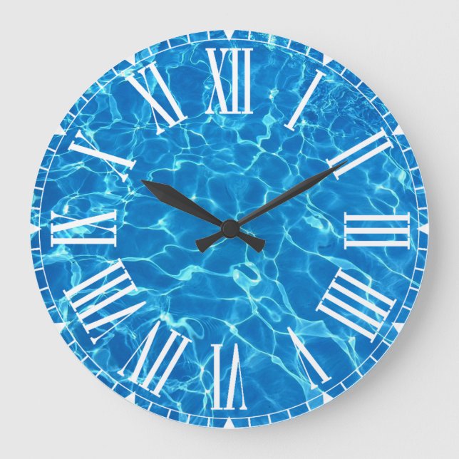 Grande Horloge Ronde Eau De La Piscine (Recto)