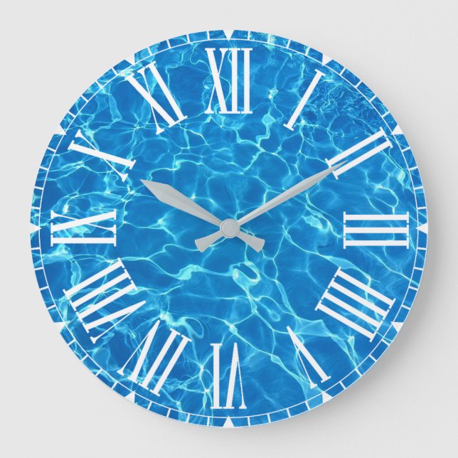 Grande Horloge Ronde Eau De La Piscine (Recto)