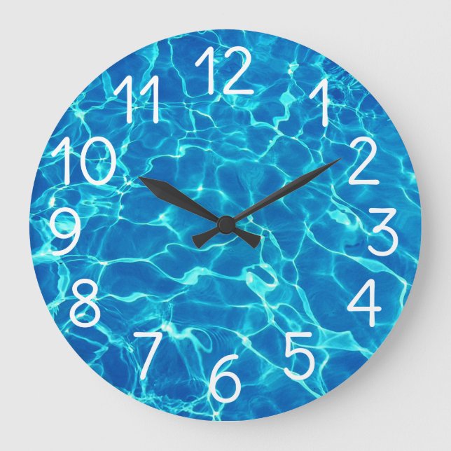 Grande Horloge Ronde Eau De La Piscine (Recto)