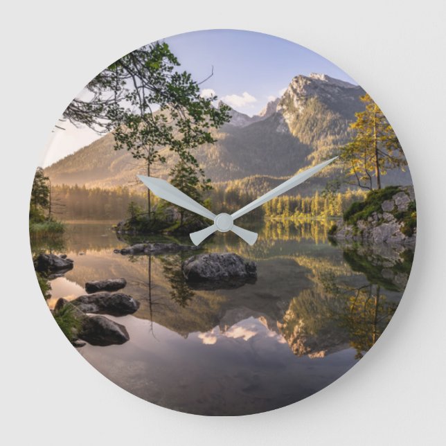 Grande Horloge Ronde Eau | Lac Hintersee Berchtesgaden Allemagne (Recto)