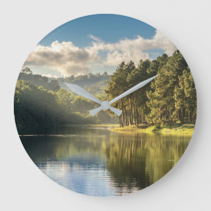 Grande Horloge Ronde Eau   Pang Oung Lake & Pine Forest Thaïlande