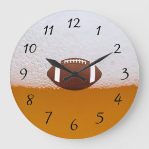 Grande Horloge Ronde Ébauche de l'horloge de la bière et du football