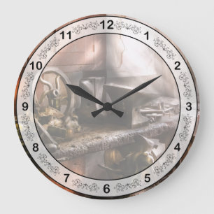 Grande Horloge Ronde Échanges - forgeron - de l'atelier de mon