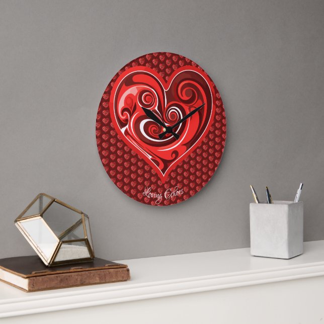 Grande Horloge Ronde Échos d'amour (Bureau)