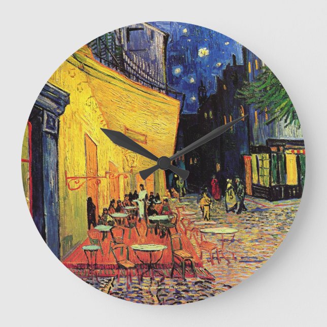 GRANDE HORLOGE RONDE ECLECTIC HOME DESIGNS - VAN GOGH ART - BEST TOXIQU (Recto)