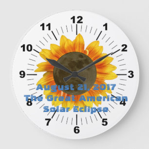 Grande Horloge Ronde Éclipse solaire 2017, édition tournesol