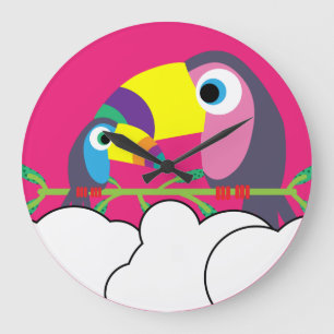 Grande Horloge Ronde École maternelle mignonne Pré-écolier Enfants