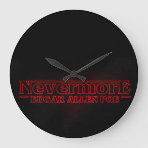 Grande Horloge Ronde Edgar Allen Poe Clock