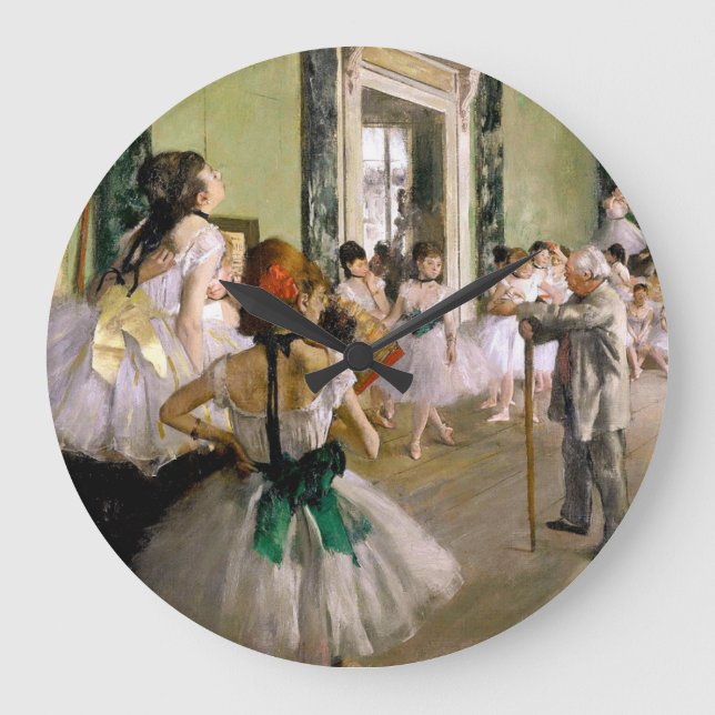 Grande Horloge Ronde Edgar Degas La Classe Danse (Recto)