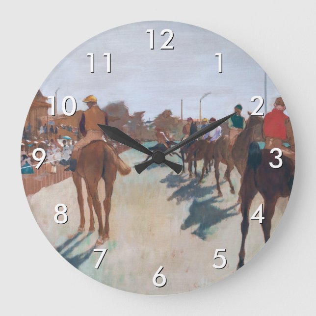 Grande Horloge Ronde Edgar Degas - La Parade (Recto)