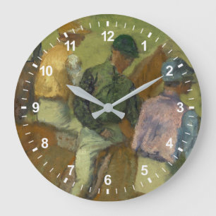 Grande Horloge Ronde Edgar Degas   quatre jockeys