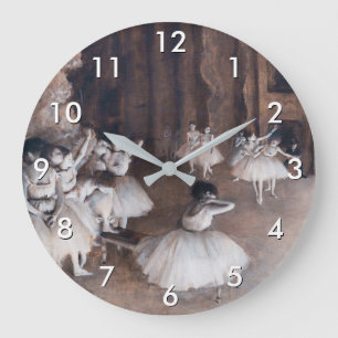 Grande Horloge Ronde Edgar Degas - Répétition de ballet sur scène