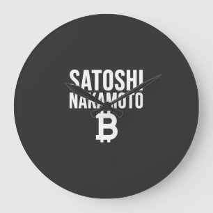 Grande Horloge Ronde Édition Blanche Satoshi Nakamoto
