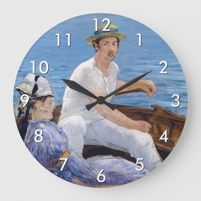 Grande Horloge Ronde Edouard Manet - Bateau (Recto)