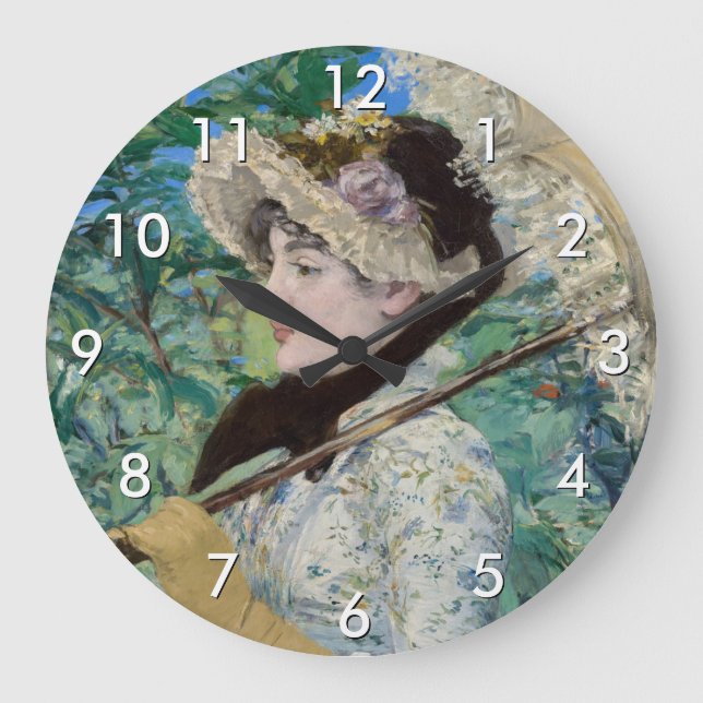 Grande Horloge Ronde Edouard Manet - Jeanne / Printemps (Recto)