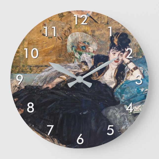 Grande Horloge Ronde Edouard Manet - Lady avec fans (Recto)