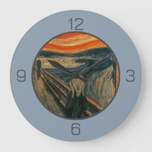 Grande Horloge Ronde Edvard Munch La Collection Scream Party Items